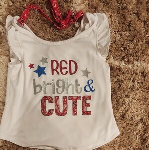 Girls 5/ Tang Top Red White and Blue!